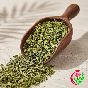برگ نعنا خشک و سبز